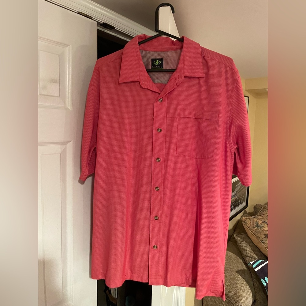 NordicTrack short sleeve button down size XL